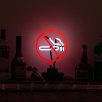 No Smoking Desktop Neon Skilt