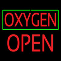 O ygen Green Border Block Open Neon Skilt