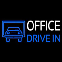 Office Drive In 1 Neon Skilt
