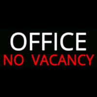 Office No Vacancy Neon Skilt
