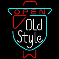 Old Style OPEN Beer Sign Neon Skilt
