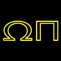 Omega Pi Neon Skilt