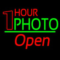 One Hour Photo Open 2 Neon Skilt
