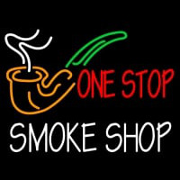One Stop Smoke Shop Neon Skilt