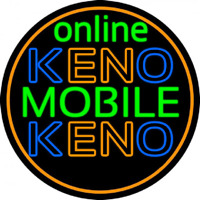 Online Keno Mobile Keno 2 Neon Skilt