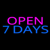Open 7 Days Neon Skilt