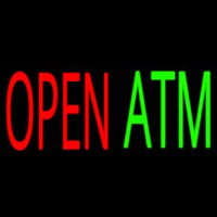 Open Atm 2 Neon Skilt