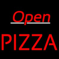 Open Block Pizza Neon Skilt