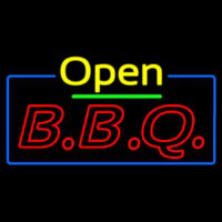 Open Double Stroke Bbq Neon Skilt