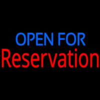 Open For Reservation Neon Skilt