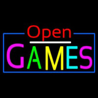 Open Games Neon Skilt