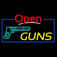 Open Guns Neon Skilt