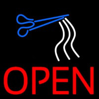 Open Haircut Neon Skilt