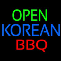 Open Korean Bbq Neon Skilt