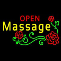Open Massage Neon Skilt