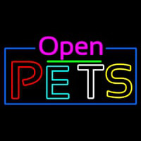 Open Pets Neon Skilt