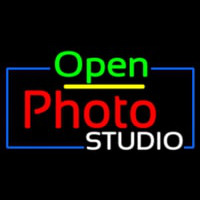 Open Photo Studio Neon Skilt