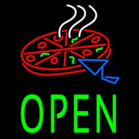 Open Pizza Neon Skilt