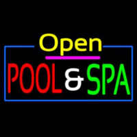 Open Pool And Spa Neon Skilt