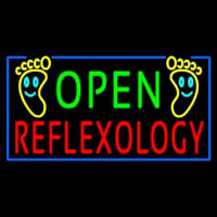 Open Refle ology Neon Skilt