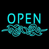 Open Tattoo Lgoo Neon Skilt