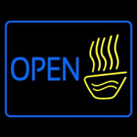 Open Tea Glass Neon Skilt