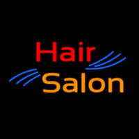 Oval Hair Salon Neon Skilt