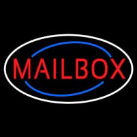 Oval Mailbo  Deco Style Neon Skilt