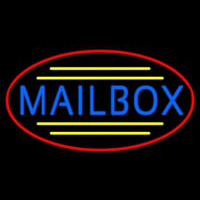 Oval Mailbo  Neon Skilt