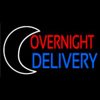 Overnight Delivery Neon Skilt