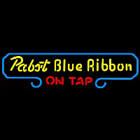 Pabst Blue Ribbon On Tap Beer Sign Neon Skilt