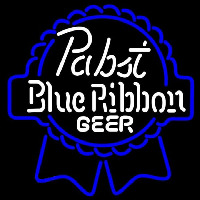 Pabst Blue White Ribbon Beer Sign Neon Skilt