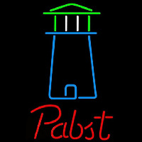 Pabst Light House Art Beer Sign Neon Skilt