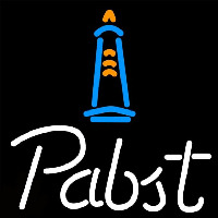 Pabst Light House Beer Sign Neon Skilt