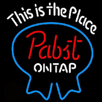 Pabst Light This is the Place Beer Sign Neon Skilt