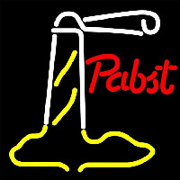 Pabst Red Light House Beer Sign Neon Skilt