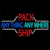 Pack Anything Anywhere Ship Neon Skilt