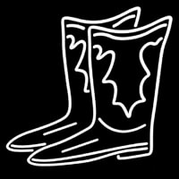 Pair Of Boots Logo Neon Skilt