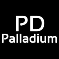 Palladium White Neon Skilt