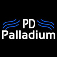 Palladium White With Blue Line Neon Skilt