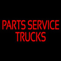 Parts Service Trucks Neon Skilt