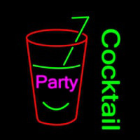 Party Cock Tail Neon Skilt