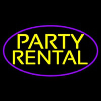 Party Rental 2 Neon Skilt