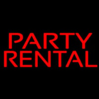 Party Rental Neon Skilt