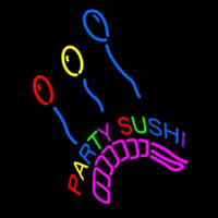 Party Sushi Neon Skilt
