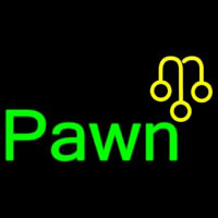 Pawn With Graphic Neon Skilt