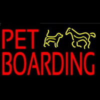 Pet Boarding 1 Neon Skilt