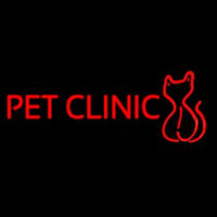Pet Clinic With Pet Neon Skilt
