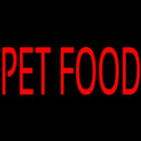 Pet Food Block Neon Skilt