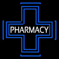 Pharmacy Inside Plus Logo Neon Skilt